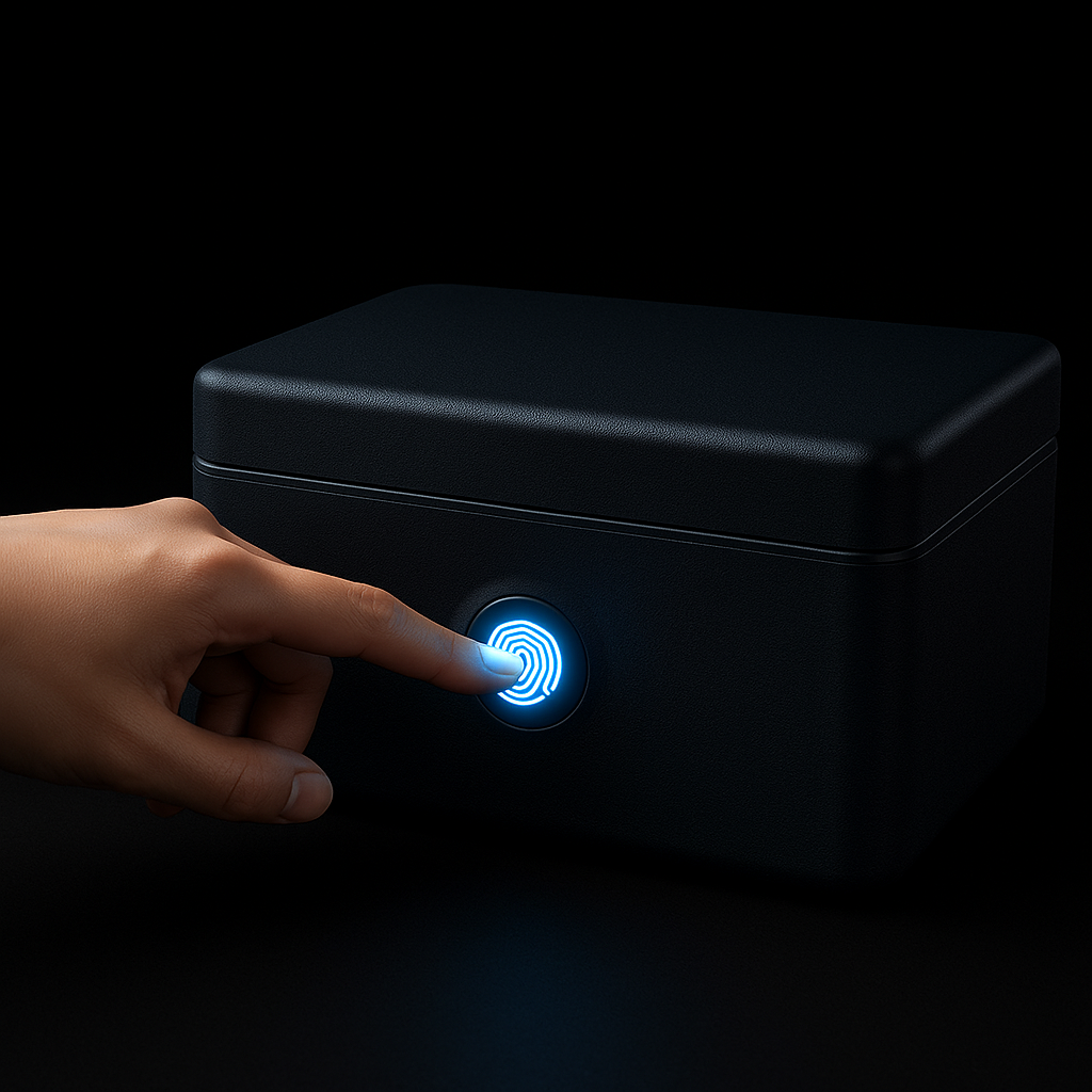 Mini Caja Fuerte con Huella Digital – Protege tu dinero y joyas